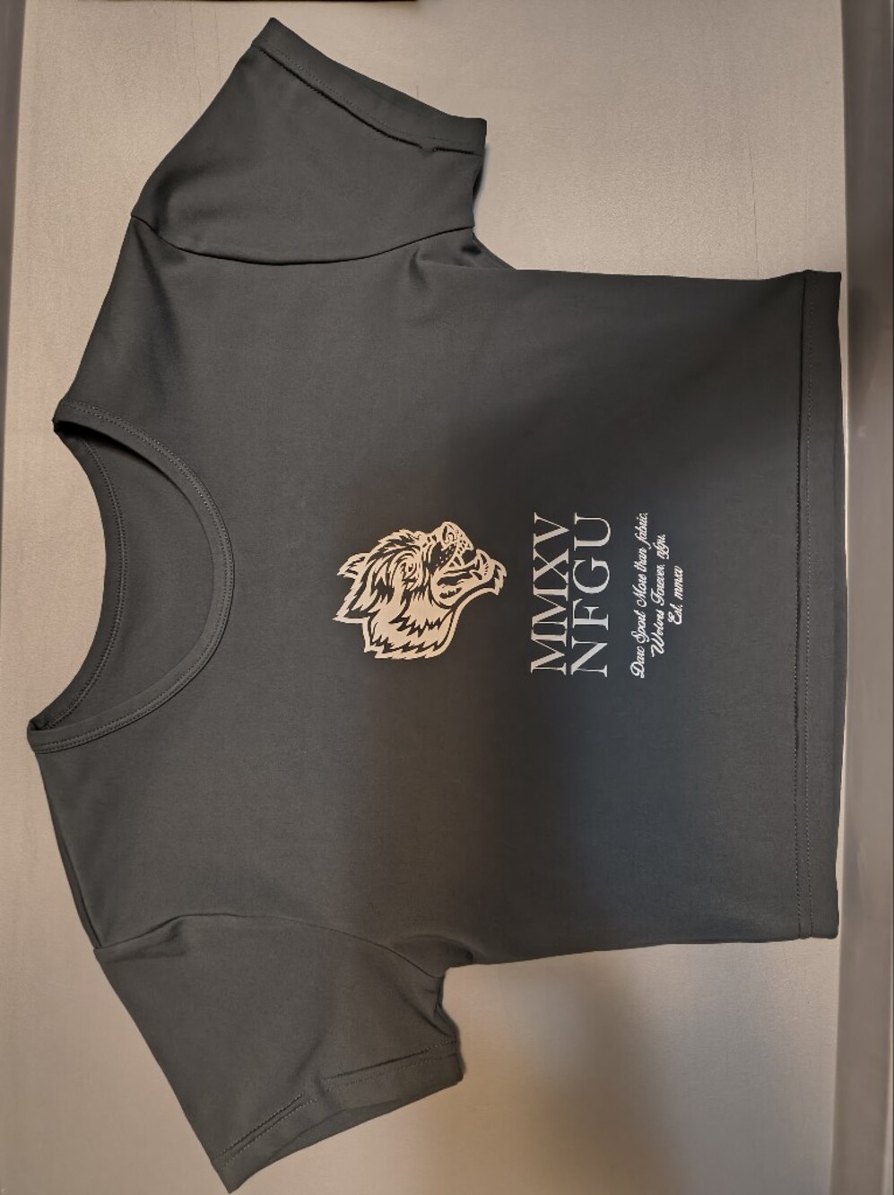 Darc Sport Black Cropped Logo Athletic Tee - Picture 3 of 14